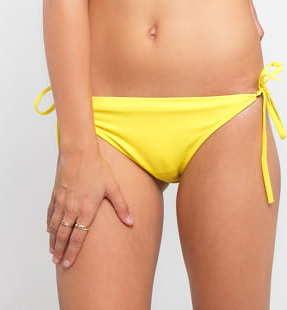 Calvin Klein Cheeky String Side Tie Bikini žluté