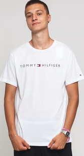 Tommy Hilfiger CN SS Tee Logo Flag bílé