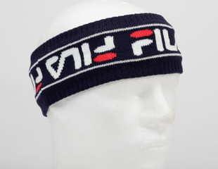 Fila Intarsia Knitted Headband navy / bílý