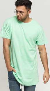 Urban Classics Shaped Long Tee zelené