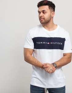 Tommy Hilfiger CN SS Tee Logo Flag C/O bílé