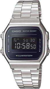 Casio A 168WEM-1EF stříbrné / černé