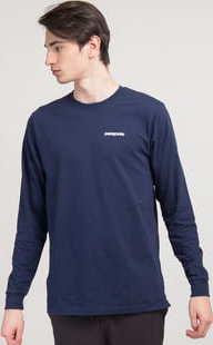 Patagonia M's L/S P­6 Logo Responsibili­ Tee navy