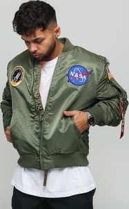 Alpha Industries MA - 1 VF NASA olivová