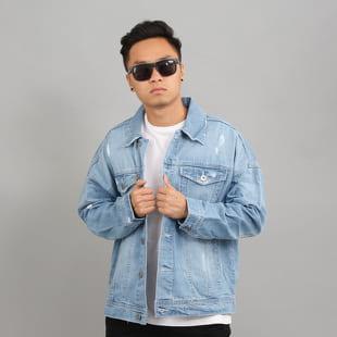 Urban Classics Ripped Denim Jacket bleached