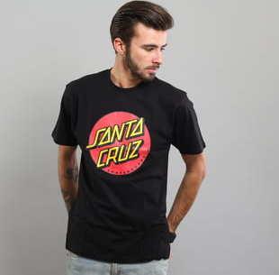 Santa Cruz Classic Dot Tee černé