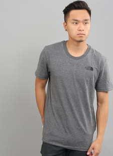 The North Face Simple Dome Tee melange tmavě šedé