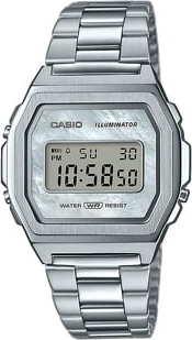 Casio A1000D-7EF "Vintage Premium" stříbrné
