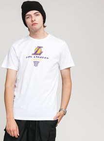 New Era NBA Bold Graphic Tee LA Lakers bílé
