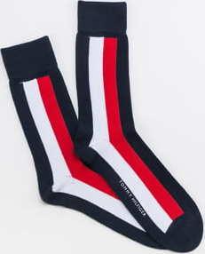 Tommy Hilfiger M Iconic Global Sock navy / bílé / červené