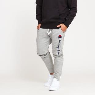 Champion Script Logo Rib Cuff Pants melange šedé