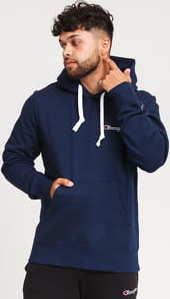 Champion Small Script ogo Hooded Sweatshirt navy