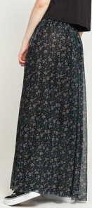 EDITED Tessa Skirt černá / světle fialová / zelená / žlutá