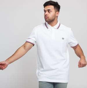 FRED PERRY Twin Tipped Fred Perry Shirt bílé