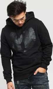 WU WEAR Black Logo Hoody černá