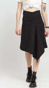 ODIVI Dream Stripe Skirt černá / bílá