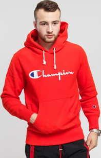 Champion Reverse Weave Hooded červená