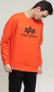 Alpha Industries Basic Sweater oranžová