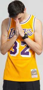 Mitchell & Ness NBA Swingman Jersey LA akers agic Johnson #32 žlutý
