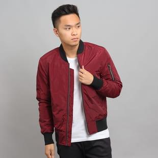 Urban Classics 2-Tone Bomber Jacket vínová