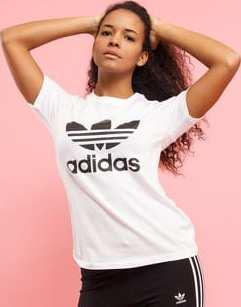 adidas Trefoil Tee bílé / bílé