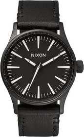 Nixon Sentry 38 Leather černé
