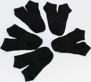 Urban Classics No Show Socks 5-Pack černé