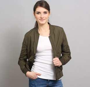 Urban Classics Ladies Light Bomber Jacket tmavě olivová