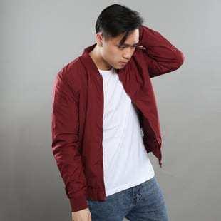 Urban Classics ight Bomber Jacket vínová