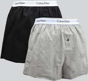 Calvin Klein 2 Pack Slim Fit Boxers C/O černé / melange šedé