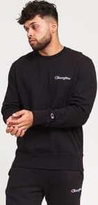 Champion Small Script Logo Crewneck černá