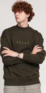 Daily Paper Jimfor Crewneck tmavě olivová