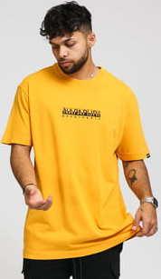 NAPAPIJRI S - Box Tee tmavě žluté