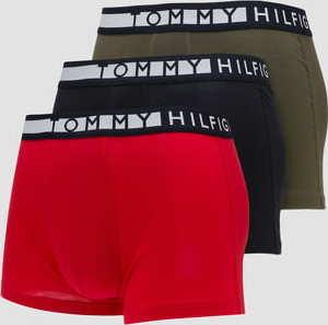 Tommy Hilfiger 3Pack Cotton Trunk olivové / červené / černé
