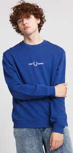 FRED PERRY Graphic Sweatshirt tmavě modrá