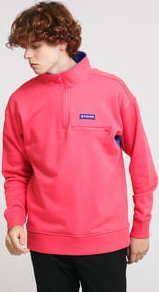 Columbia Bugasweat Quarter Zip tmavě růžová / modrá