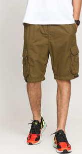 Urban Classics Double Pocket Cargo Short olivové