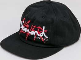 Diamond Supply Co. Diamond X Slayer Unstructured Strapback černá