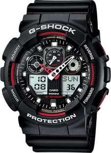 Casio G-Shock GA 100-1A4ER černé / červené