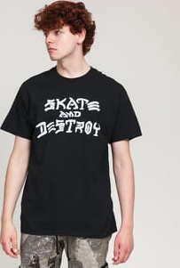 Thrasher Skate And Destroy Tee černé