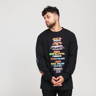 HUF Godzilla Versus LS tee černé