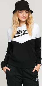 Nike W NSW Heritage Hoodie Fleece černá / bílá