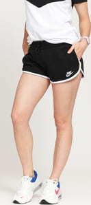 Nike W NSW Heritage Short Fleece černé / bílé