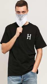 HUF Essentials Classic H Tee černé