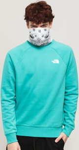 The North Face M Raglan Redbox Crew tyrkysová