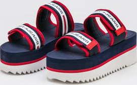 TOMMY JEANS Chunky Tape Platform Sandal twilight navy