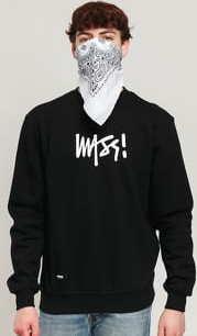 Mass DNM Signature Medium Logo Crewneck černá