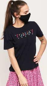 TOMMY JEANS W Shadow Logo Tee navy