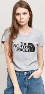 The North Face W SS Easy Tee melange šedé