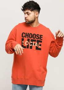 WOOD WOOD Lou Sweatshirt tmavě oranžová
